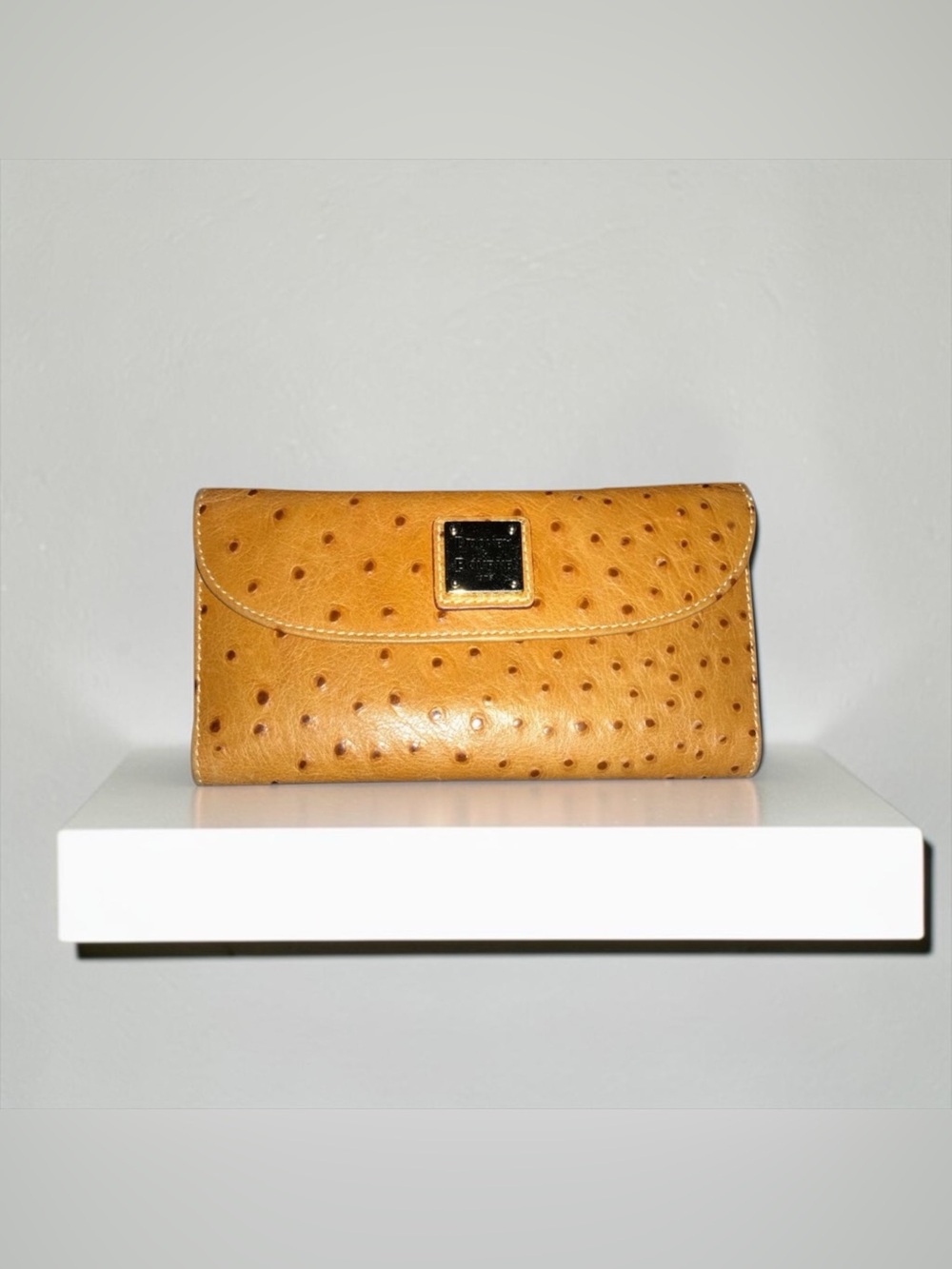 Caramel Color Ostrich Dooney & Bourke Wallet